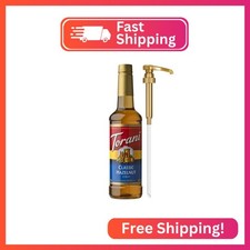 Torani Classic Hazelnut Syrup for Drinks Desserts, Pump Included, 25.4 Fl Oz