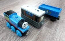 Thomas Friends Wooden Railway Royal Crest Thomas Toby Cargo Train Tank VGUC