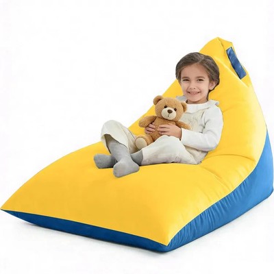 4 Fuß Sitzsack Stuhlbezug Ultra Weich Samt Waschbar Liege Sofa Ohne Füllung X-Lar