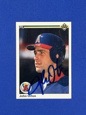 JOHN ORTON 1990 Upper Deck Baseball AUTO Autograph #672 signed