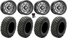 Sedona Rift 15x7 Wheels Grey 33 Crawler Xr Tires Can-am Commander Maverick