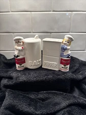 Vintage Campbell Soup Kids Salt & Pepper Shakers Ceramic 1996 NIB 4" Tall