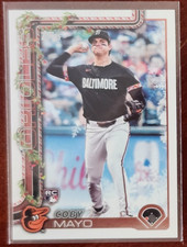 2025 Topps Holiday #H118 Coby Mayo RC Rookie Baltimore Orioles