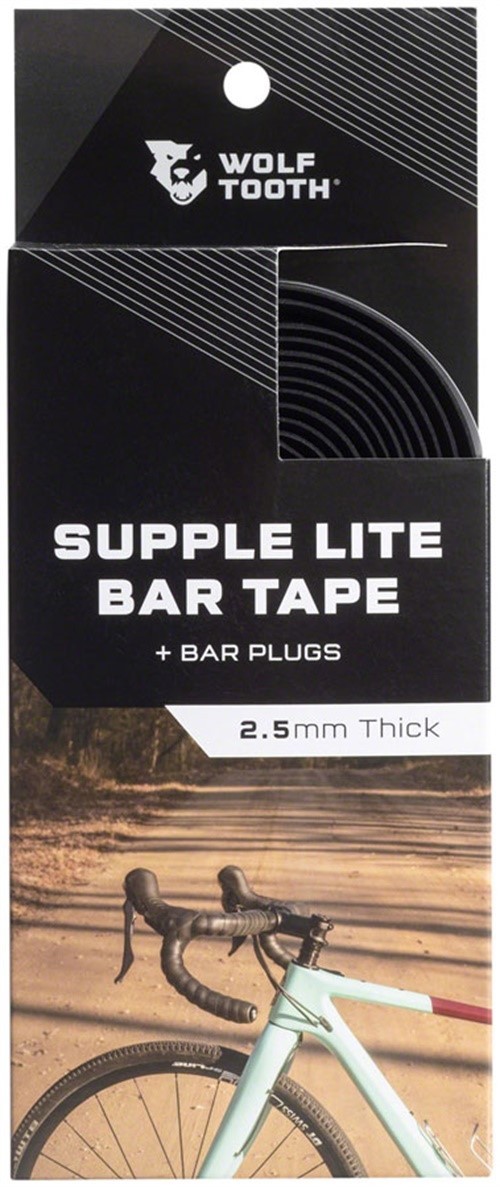 Wolf Tooth Supple Lite Bar Tape - Black 6690₽