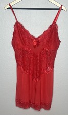 Red Lace Babydoll Lingerie Nightie