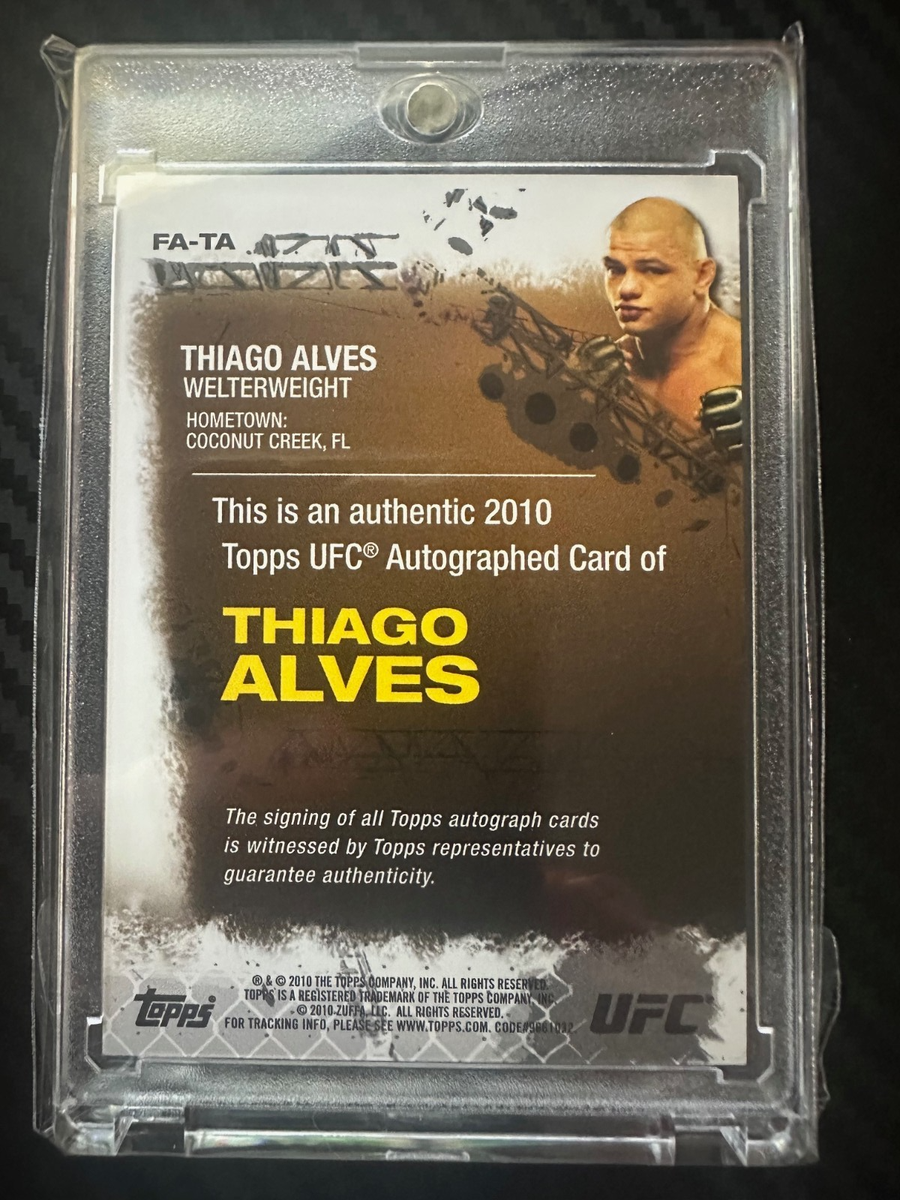 Carte UFC Signée Thiago Alves - FA-TA, Free Fight, Multicolore