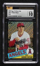 2020 Topps Silver Pack 1985 Chrome Baseball Black 94/199 Shohei Ohtani CSG 10
