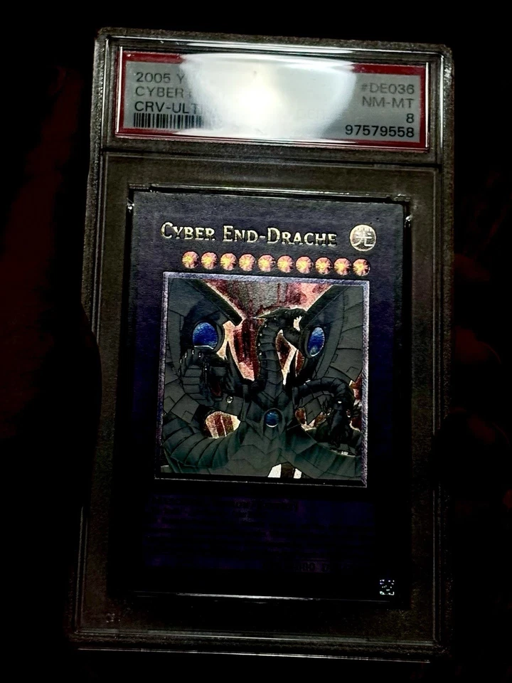 Yu-Gi-Oh! Cyber End Dragon CRV-DE036 German Ultimate Rare PSA 8 - Image 3 of 4