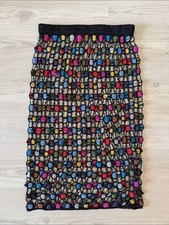 Y2K Multicolor Crochet Open Knit Midi Skirt   Boho Festival Style