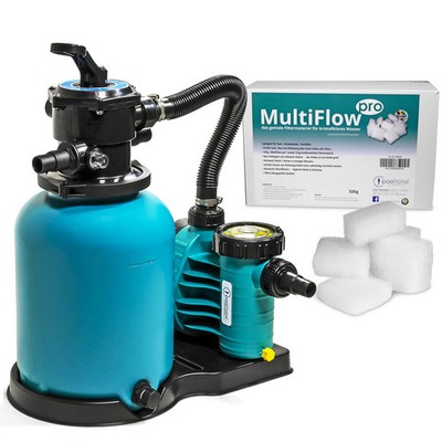 Filteranlage BRILLANT+ 300, AquaPlus 6 + MultiFlow Pool Schwimmbad Filter Pumpe