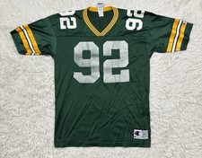 Vtg 90s Reggie White Green Bay Packers Champion Jersey Mens 44 Green Mesh NFL