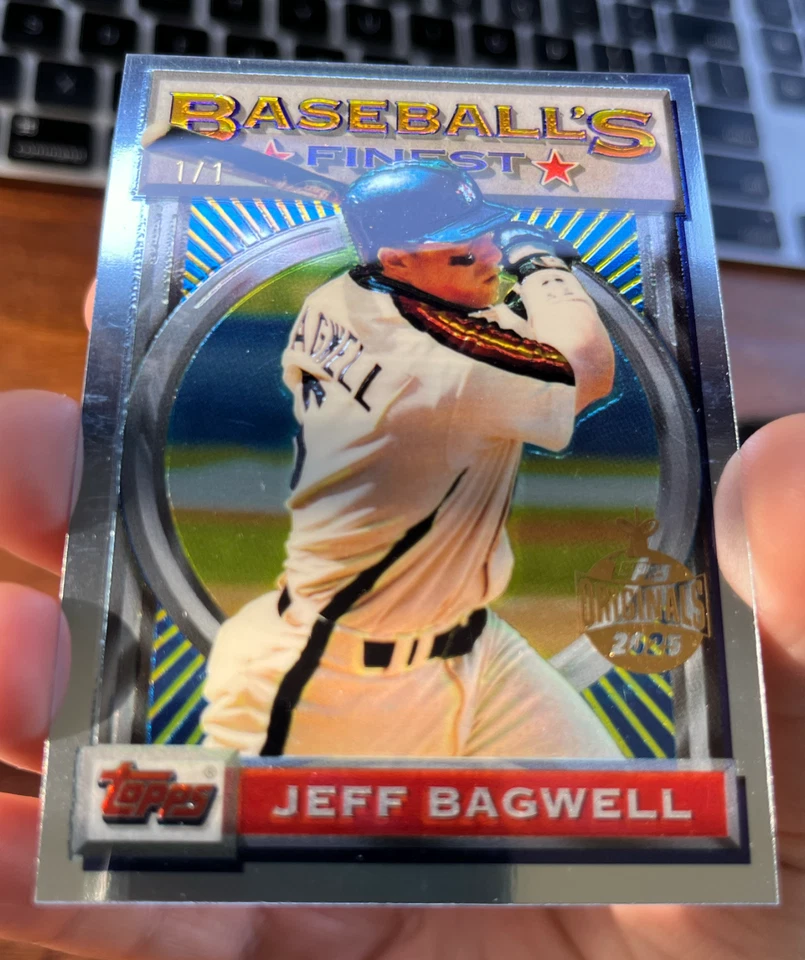 Topps Holiday Jeff Bagwell #1/1 2025 recompra de papel de aluminio (1993 mejor #11) uno de uno Foto 4 de 4