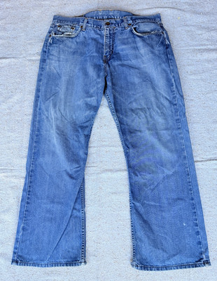 Vintage Lucky Brand Men's Blue Jeans Santa Cruzer Size 36 Baggy Loose Cotton