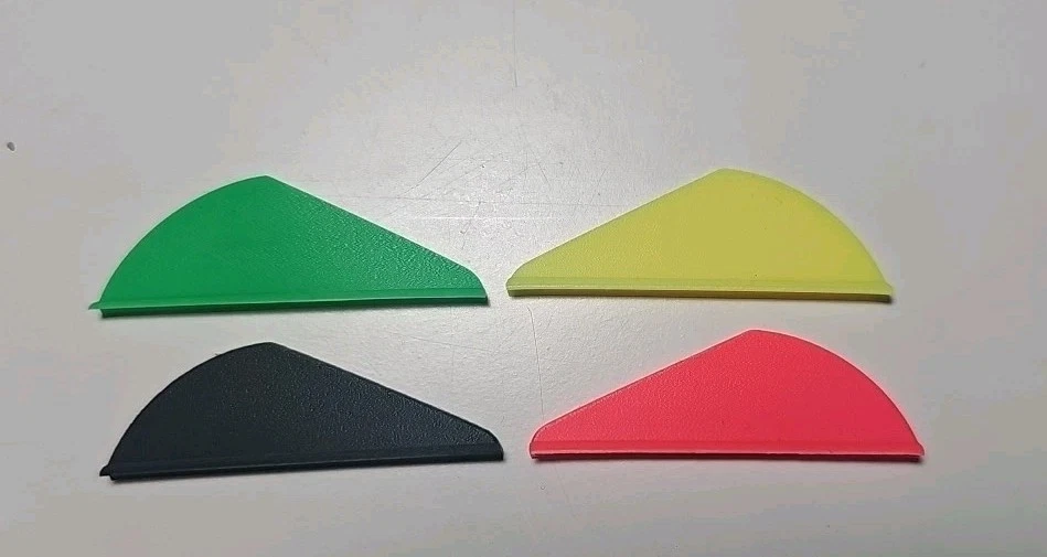 400 Count  Bohning 1.5" Mini Blazer Vanes -100 Ea of 4 Colors- 3D Vanes  - Image 2 of 2