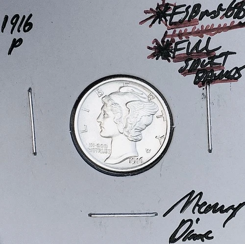 1916-P Mercury Dime — photo from another recent sale