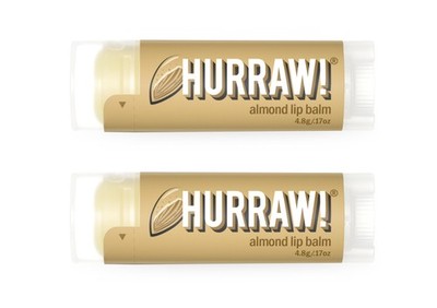 Hurraw! Almond Lip Balm, 2 Pack: Organic, Certified Vegan, Cruelty and Gluten...