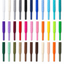 Round Shoe Laces Coloured Trainer Boot Short Long Kids Cord Shoelaces Bright