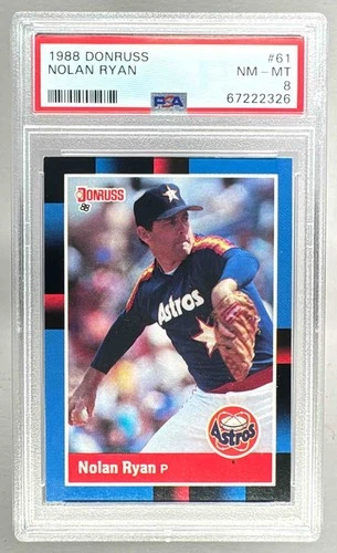 67222326 Nolan Ryan 1988 Donruss #61 PSA 8
