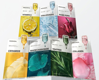 MEDIHEAL Essential Mask Sheet 10pcs x 7 Types Pick  - Official K- Beauty