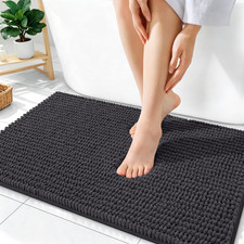 Olanly Thick Bathroom Rugs 36X24 Extra Soft Absorbent Chenille Bath Rugs Rubber