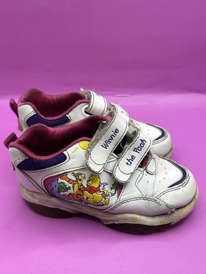 Winnie the Pooh 90s Baby Shoes Kids Size 10  Pink Purple Pooh Piglet Tigger ￼