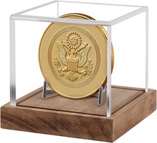 Clear Acrylic Coin Display Case UV Protective Challenge Coin Display Box