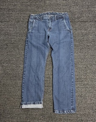 Corridor Jeans Men 32x29 Blue Selvedge Denim 5 Pocket Straight Stretch