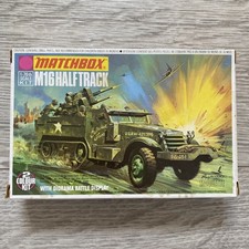 Matchbox 1/76 M16 Half Track Tank with Diorama Model Kit PK-78