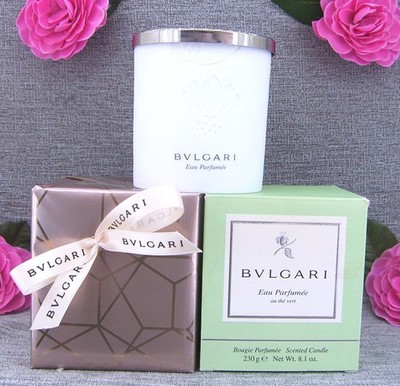 Bvlgari Eau Parfumee Au the Vert Scented Candle 230 g   Bulgari Bougie, Kerze