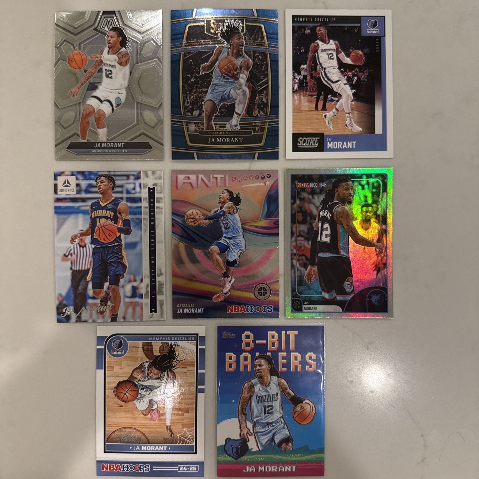 Ja Morant Card Lot NBA Memphis Grizzlies Point Guard