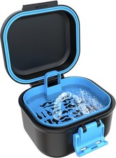 Leak-Proof Denture Case - Premium Denture Cup for Soaking Cleaning,
