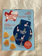 So Yummy! Bella Mini Dunker Waffle Maker–Christmas Tree Shape–NIB-Holiday Gift