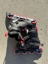 K2 Skate Alexis 80 BOA Women's Inline Skates, Gray/Coral, W7