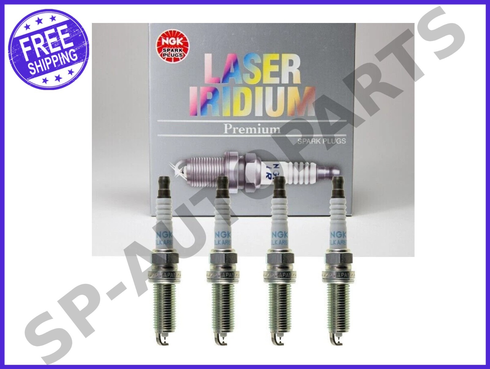 Genuine NGK Laser Iridium Spark Plug 4PCS Set for 2018-2024 Lexus Toyota L4