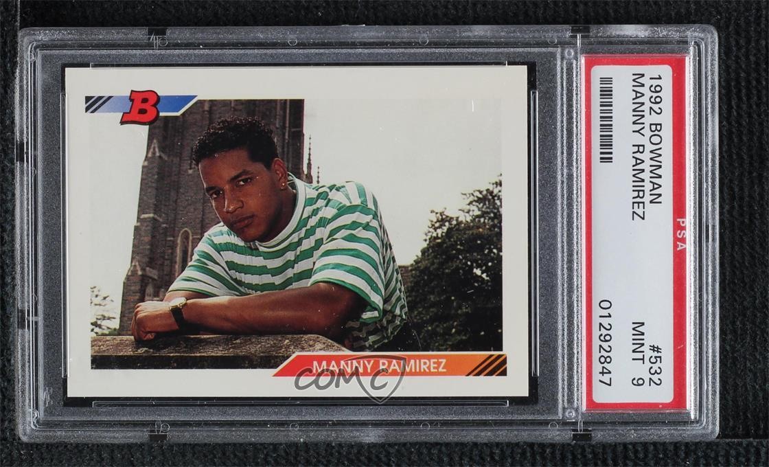 1992 Bowman Manny Ramirez #532 PSA 9 MINT 00ma