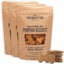 Pet Food Company Pumpkin Dog Treats Healthy Biscuits Grain-Free 3 Pack