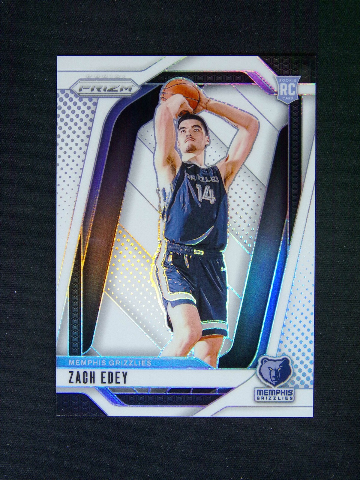 2024-25 Panini Prizm Zach Edey #249 RC Rookie White /175