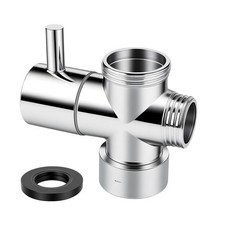 Shower Diverter Valve 3 Way Shower Arm Diverter Valve G1/2 Brass Shower Head Spl