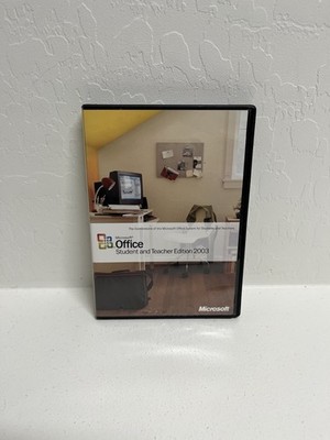 Microsoft Office Student and Teacher Edition 2003 Word Excel w/ Key, Genuine VGC