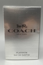 Coach New York Platinum Men 3.3 oz/100 ml Eau De Parfum Spray NEW AND SEALED