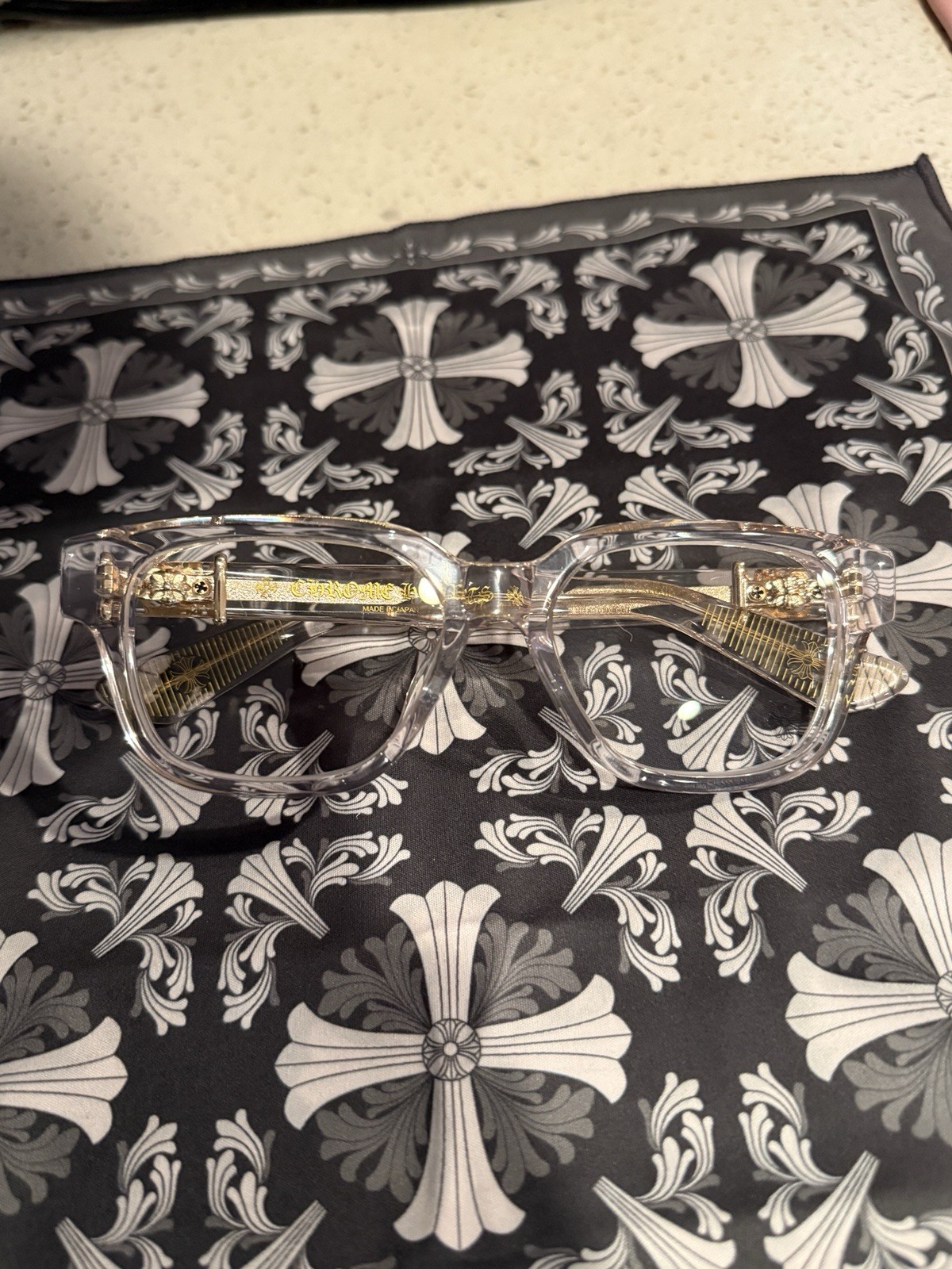 Chrome Hearts Clear gold vagillionaire II  glasses  thumbnail 5