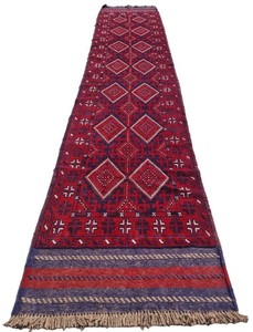 Rare Afghan Hand Woven Mashwani Kilim Kilim Wool Area Runner Rug 12 x 2 Ft