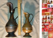 AMPOLLE VERSATOIO IN RAME, VINTAGE, con manico. Cm 19 la grande e 16 , e altro