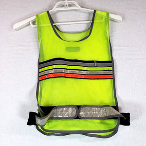 Walking Advantage By Sportline Adult OS Yellow Run Walk Reflective Safety Vest