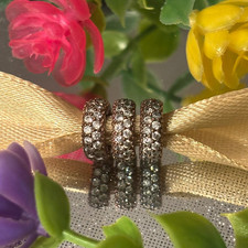 3 Pandora 💖 Rose Gold Pave Spacers 🌟💫