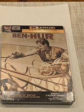 BRAND NEW SEALED BEN HURR STEELBOOK 4K ULTRA HD BLU-RAY DIGITAL