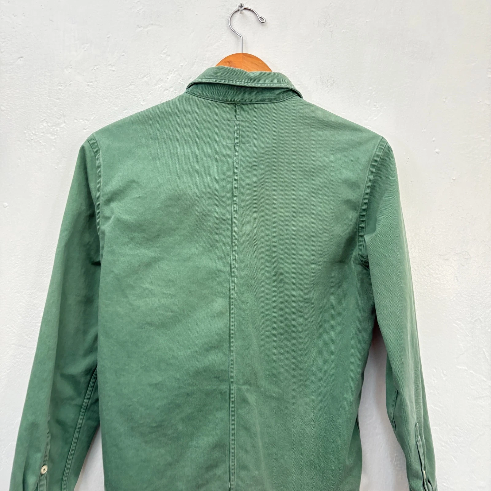 Brooklyn Tailors + Willys Detroit Chore Coat Men Size Medium Green Fits Small image 10