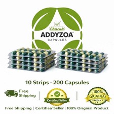 Charak Addyzoa Capsules 10 Strips 200 Capsules  Herbal Reproductive Wellness