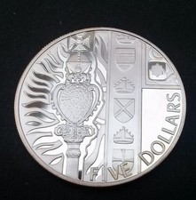 New Zealand 2002 Silver Proof $5 Crown Coin With Royal Mint COA