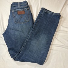 Wrangler Retro Jeans Men 32x36 Blue Relaxed Boot Fit Denim